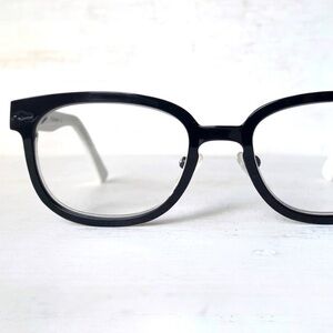 NEW +1.50 Horn Rimmed Reading Glasses Unisex Ladies Mens Metal Eyeglasses